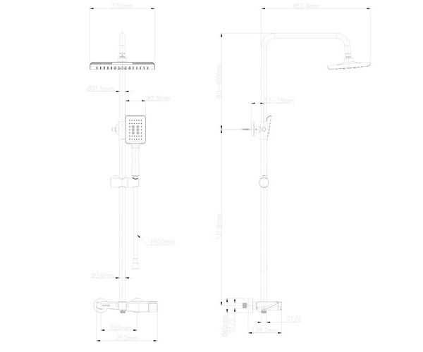 душевая система WONZON & WOGHAND WW-AE33110